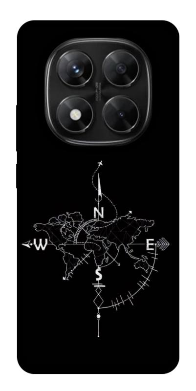 Чехол itsPrint Compass для Xiaomi Redmi Note 14 Pro 5G, black, купить оптом с доставкой