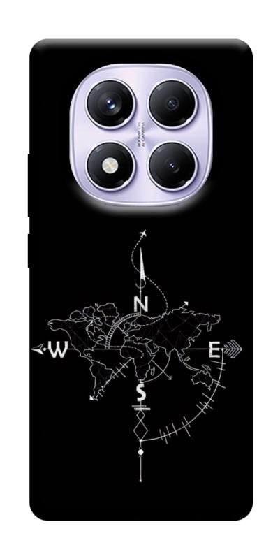 Чехол itsPrint Compass для Xiaomi Poco X7, black, купить оптом с доставкой