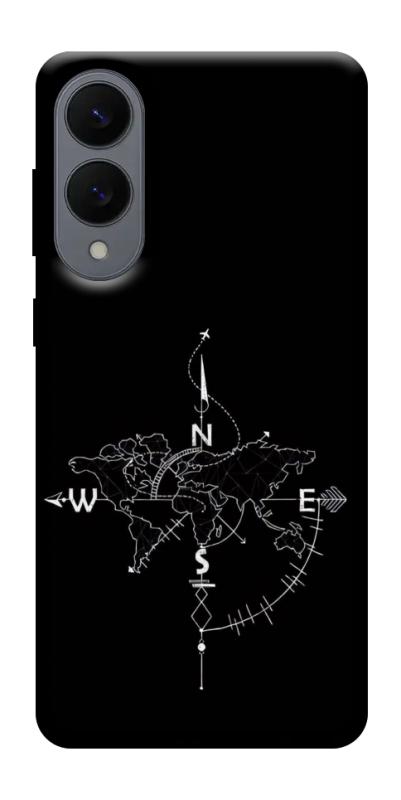 Чохол itsPrint Compass для Samsung Galaxy S25 Edge, black, купити оптом з доставкою