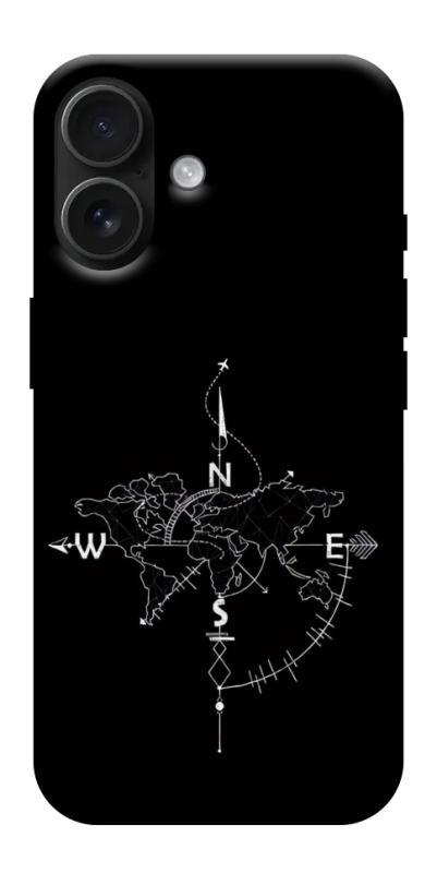 Чохол itsPrint Compass для Apple iPhone 17 (6.3"), black, купити оптом з доставкою