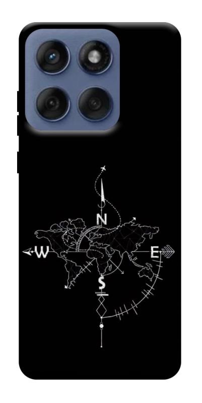 Чохол itsPrint Compass для Motorola Edge 60 Fusion, black, купити оптом з доставкою