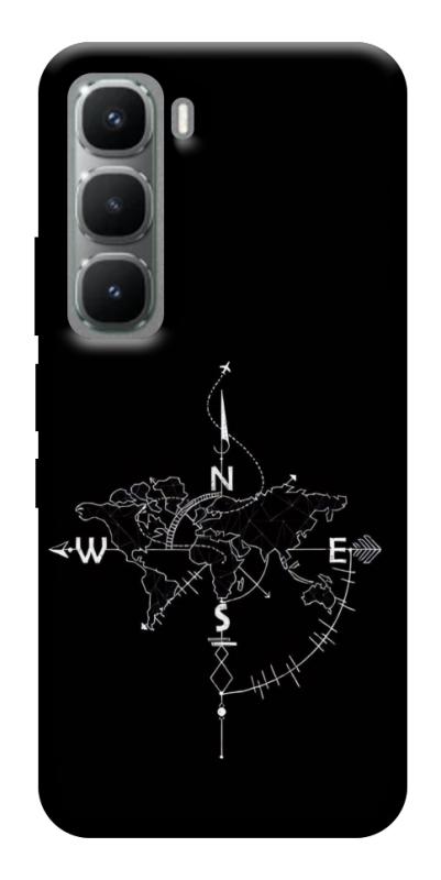 Чехол itsPrint Compass для Infinix Hot 60 Pro+, black, купить оптом с доставкой