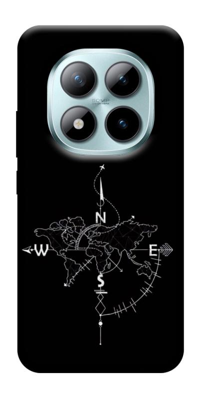 Чехол itsPrint Compass для Xiaomi Redmi Note 15 Pro 5G, black, купить оптом с доставкой