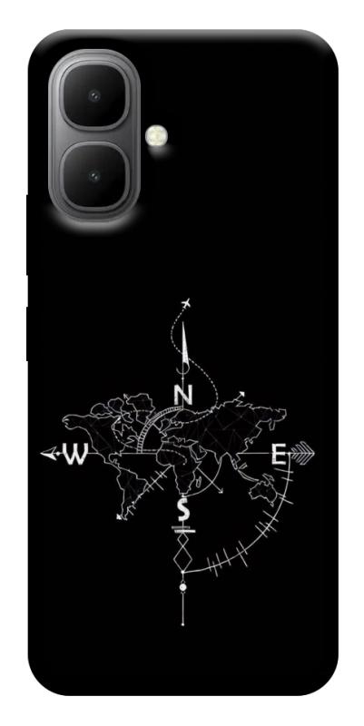Чехол itsPrint Compass для Infinix Smart 10, black, купить оптом с доставкой