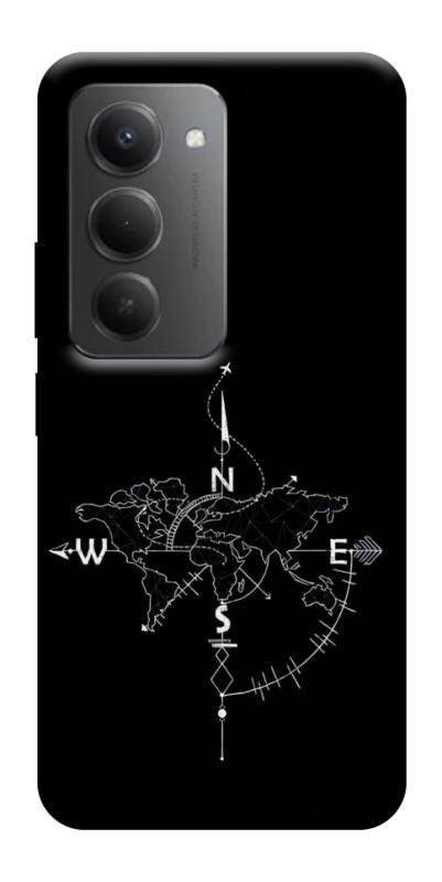 Чехол itsPrint Compass для Xiaomi Redmi 15 4G (Global) / 5G, black, купить оптом с доставкой