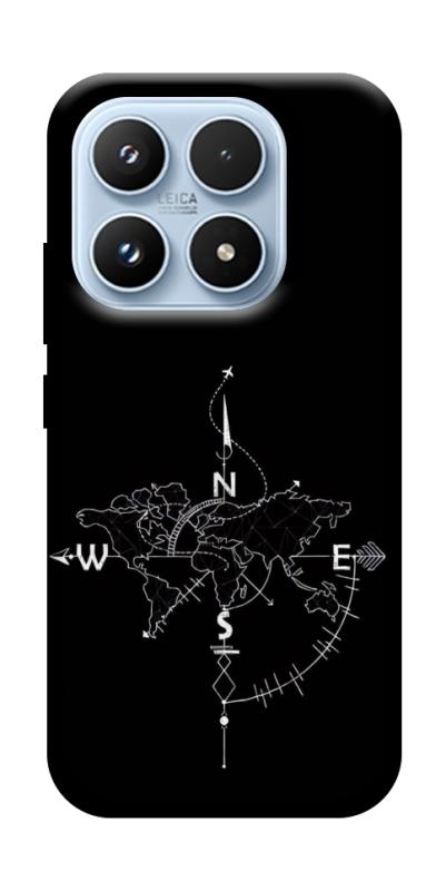 Чехол itsPrint Compass для Xiaomi 17 Pro, black, купить оптом с доставкой