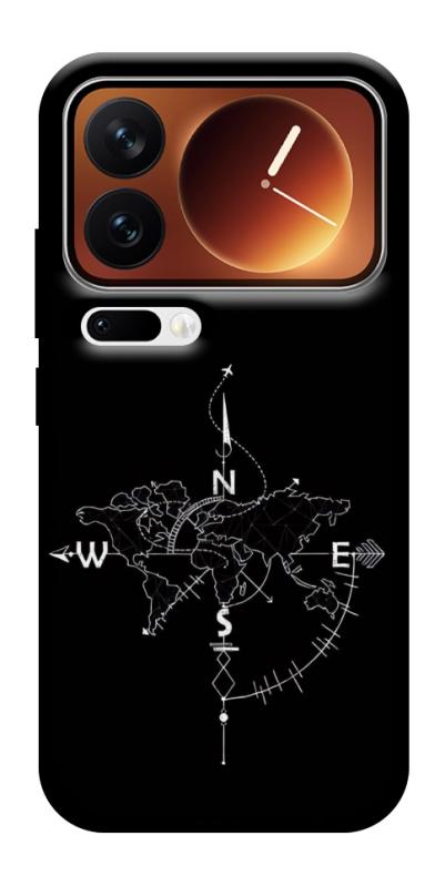 Чохол itsPrint Compass для Xiaomi 17 Pro Max, black, купити оптом з доставкою
