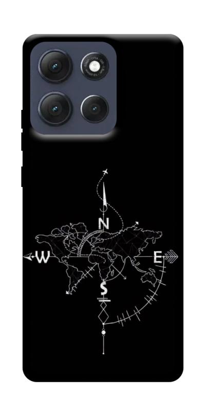 Чохол itsPrint Compass для Motorola Moto G86 Power, black, купити оптом з доставкою