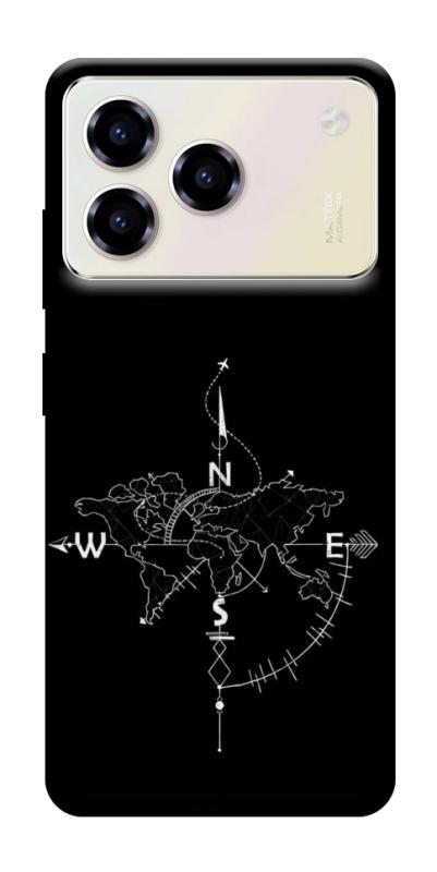 Чохол itsPrint Compass для ZTE Blade A76, black, купити оптом з доставкою