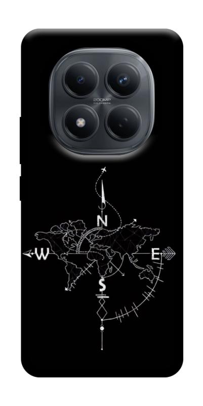 Чехол itsPrint Compass для Xiaomi Redmi Note 15 4G/5G (EU), black, купить оптом с доставкой