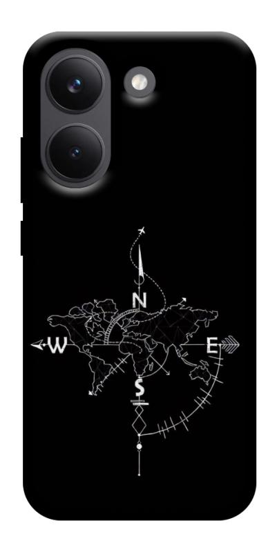 Чохол itsPrint Compass для Xiaomi Poco X8 Pro, black, купити оптом з доставкою