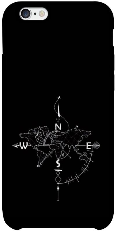 Чехол itsPrint Compass для Apple iPhone 6/6s plus (5.5"), black, купить оптом с доставкой