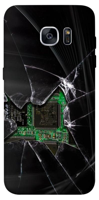 Чехол itsPrint Crash для Samsung G935F Galaxy S7 Edge, black, купить оптом с доставкой