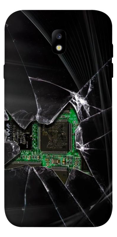 Чехол itsPrint Crash для Samsung J730 Galaxy J7 (2017), black, купить оптом с доставкой