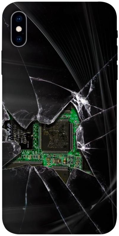 Чехол itsPrint Crash для Apple iPhone X (5.8"), black, купить оптом с доставкой