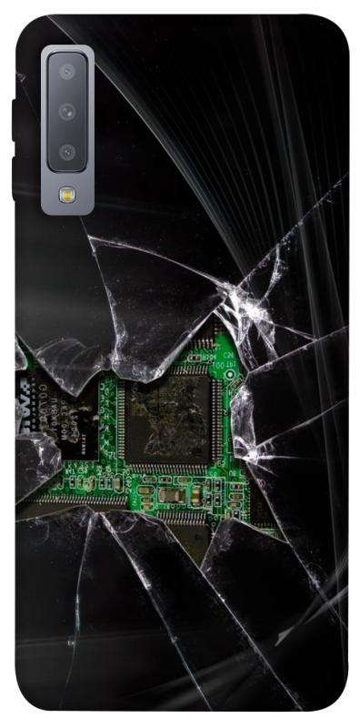 Чехол itsPrint Crash для Samsung A750 Galaxy A7 (2018), black, купить оптом с доставкой