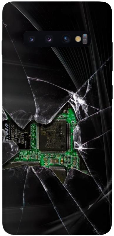 Чохол itsPrint Crash для Samsung Galaxy S10+, black, купити оптом з доставкою