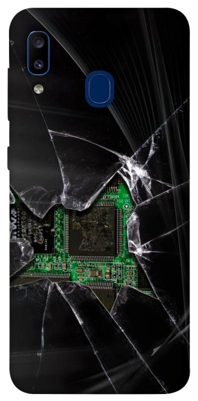 Чохол itsPrint Crash для Samsung Galaxy A20 / A30, black, купити оптом з доставкою