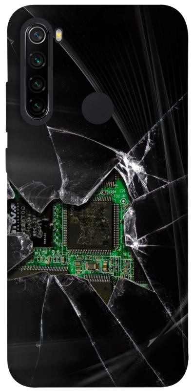 Чехол itsPrint Crash для Xiaomi Redmi Note 8, black, купить оптом с доставкой