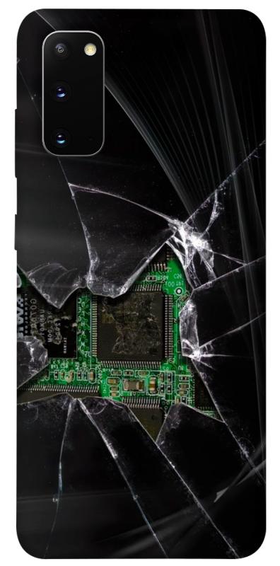 Чехол itsPrint Crash для Samsung Galaxy S20, black, купить оптом с доставкой