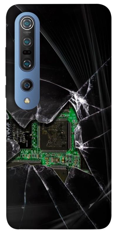 Чехол itsPrint Crash для Xiaomi Mi 10 / Mi 10 Pro, black, купить оптом с доставкой