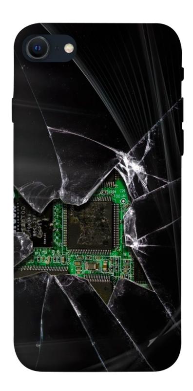 Чехол itsPrint Crash для Apple iPhone SE (2020), black, купить оптом с доставкой