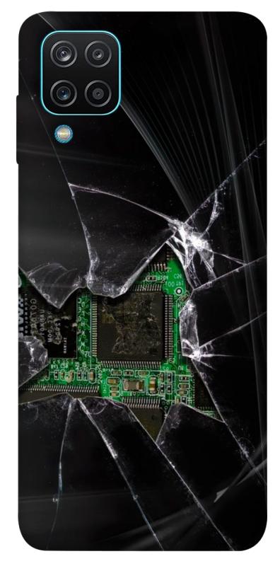 Чехол itsPrint Crash для Samsung Galaxy A12, black, купить оптом с доставкой