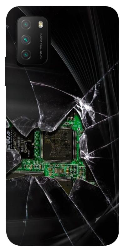 Чехол itsPrint Crash для Xiaomi Poco M3, black, купить оптом с доставкой