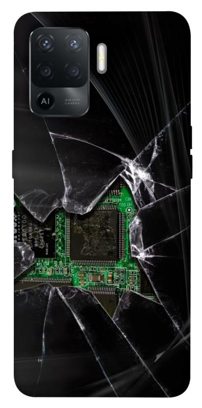 Чехол itsPrint Crash для Oppo Reno 5 Lite, black, купить оптом с доставкой