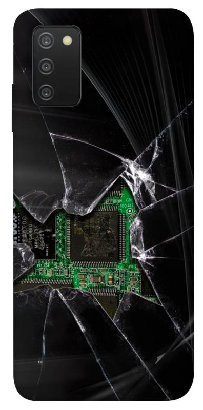 Чехол itsPrint Crash для Samsung Galaxy A03s, black, купить оптом с доставкой