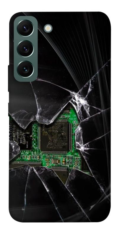 Чехол itsPrint Crash для Samsung Galaxy S22, black, купить оптом с доставкой