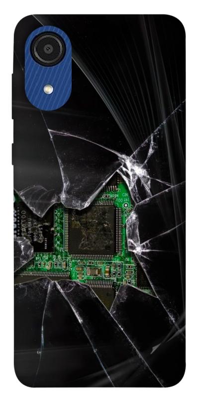 Чехол itsPrint Crash для Samsung Galaxy A03 Core, black, купить оптом с доставкой