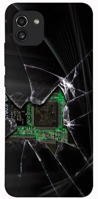 Чохол itsPrint Crash для Samsung Galaxy A03, black, купити оптом з доставкою