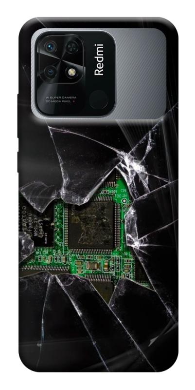 Чехол itsPrint Crash для Xiaomi Redmi 10C, black, купить оптом с доставкой