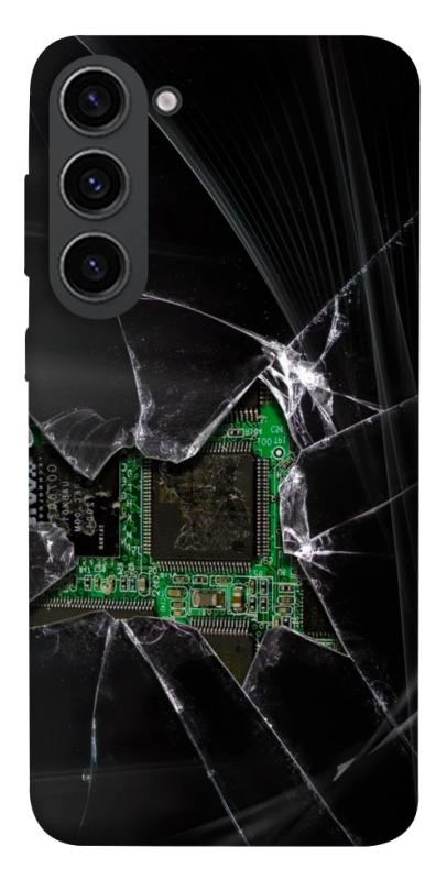 Чехол itsPrint Crash для Samsung Galaxy S23, black, купить оптом с доставкой
