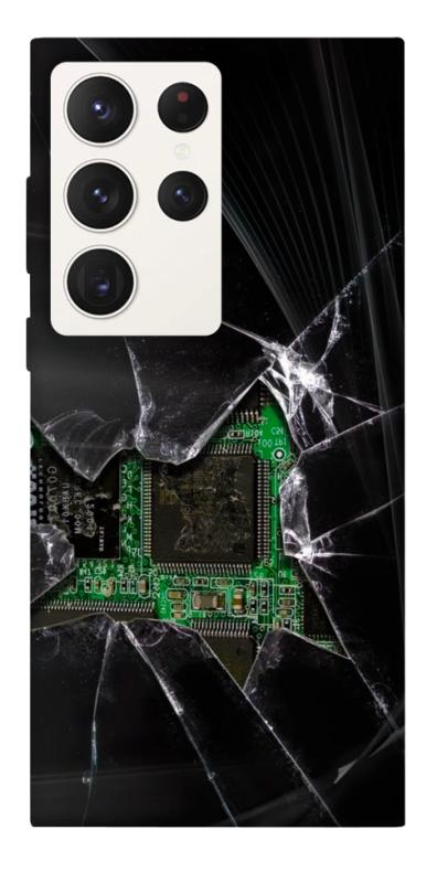 Чохол itsPrint Crash для Samsung Galaxy S23 Ultra, black, купити оптом з доставкою