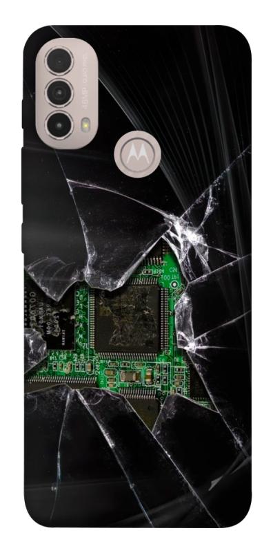 Чехол itsPrint Crash для Motorola Moto E40, black, купить оптом с доставкой