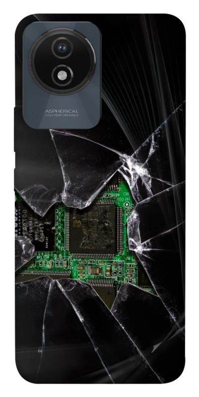 Чехол itsPrint Crash для Vivo Y02, black, купить оптом с доставкой