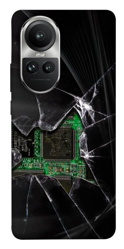 Чехол itsPrint Crash для Oppo Reno 10, black, купить оптом с доставкой