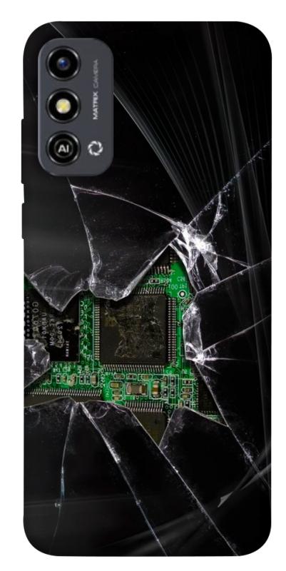 Чехол itsPrint Crash для ZTE Blade A53, black, купить оптом с доставкой