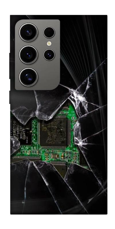 Чохол itsPrint Crash для Samsung Galaxy S24 Ultra, black, купити оптом з доставкою
