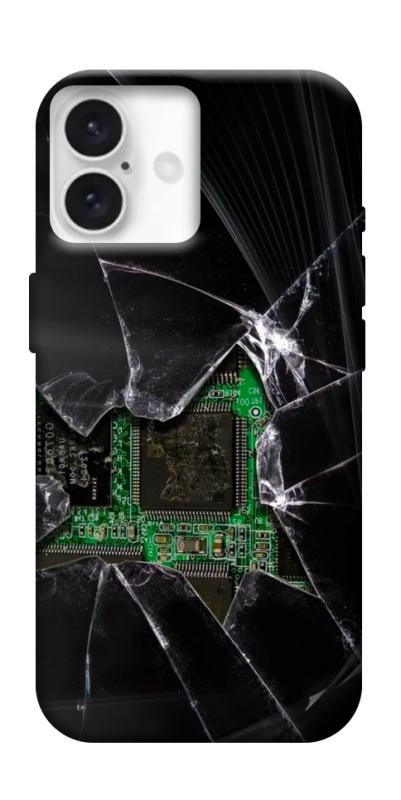 Чехол itsPrint Crash для Apple iPhone 16 (6.1"), black, купить оптом с доставкой