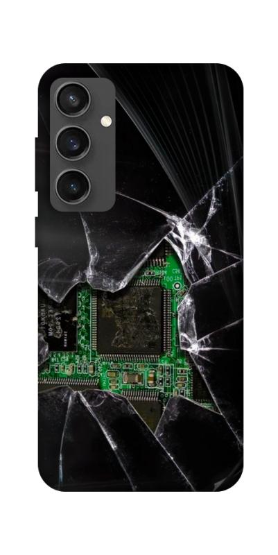 Чехол itsPrint Crash для Samsung Galaxy S24 FE, black, купить оптом с доставкой