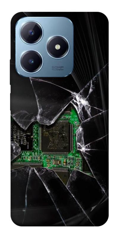 Чехол itsPrint Crash для Realme C63 4G, black, купить оптом с доставкой
