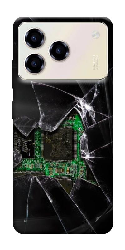 Чехол itsPrint Crash для ZTE Blade A76, black, купить оптом с доставкой