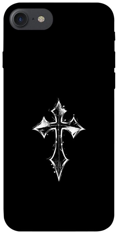 Чехол itsPrint Cross для Apple iPhone 7 / 8 (4.7"), black, купить оптом с доставкой