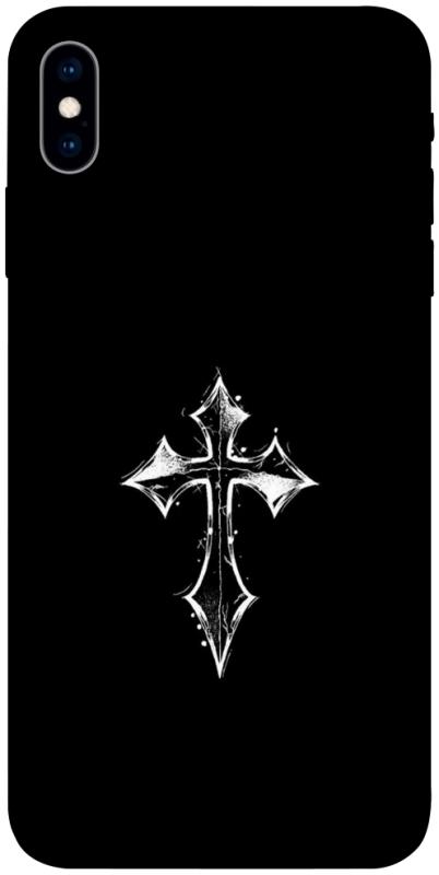 Чехол itsPrint Cross для Apple iPhone X (5.8"), black, купить оптом с доставкой