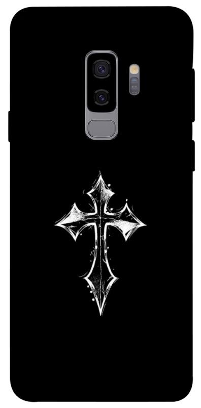 Чехол itsPrint Cross для Samsung Galaxy S9+, black, купить оптом с доставкой