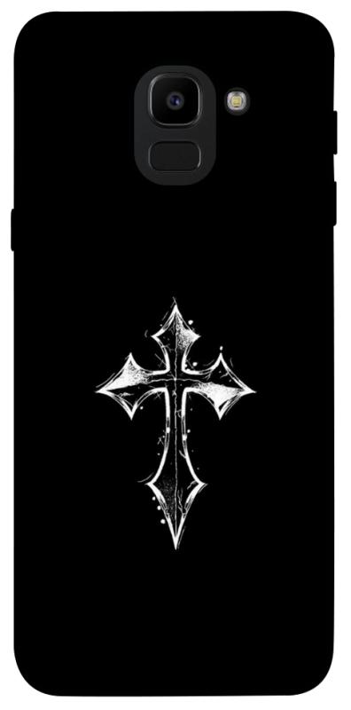 Чохол itsPrint Cross для Samsung J600F Galaxy J6 (2018), black, купити оптом з доставкою