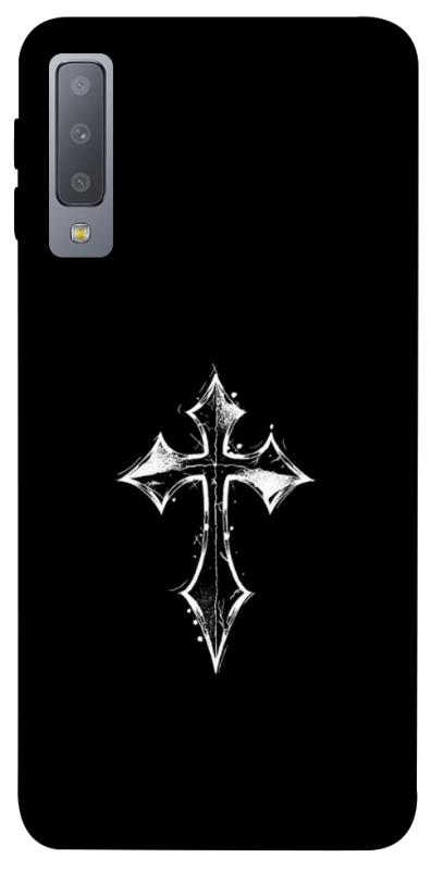Чехол itsPrint Cross для Samsung A750 Galaxy A7 (2018), black, купить оптом с доставкой